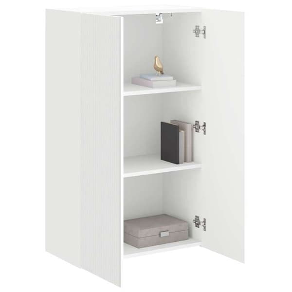 Maison Exclusive - Väggmonterad TV-möbel 59,5 x 31 x 100 cm Vit Ingenjörsträ