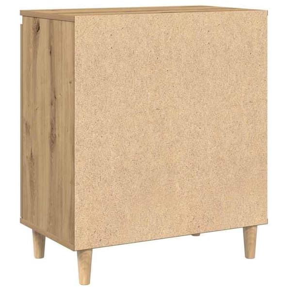 Maison Exclusive - Buffet i egetræ, håndlavet 60x35x70 cm, ingeniørtræ