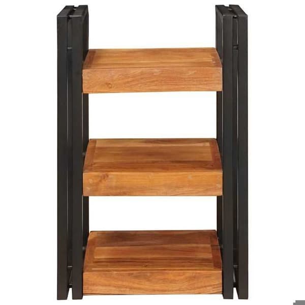 Maison Exclusive - Natbord 2 stk Brun og Sort 38 x 33 x 58 cm