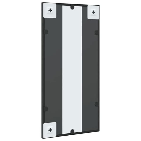 Maison Exclusive - Svart väggspegel 30x60 cm rektangulär järn
