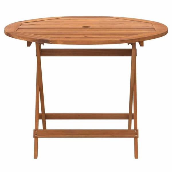 Maison Exclusive - Fällbord för trädgård Ø 90x75 cm i solid akaciaträ