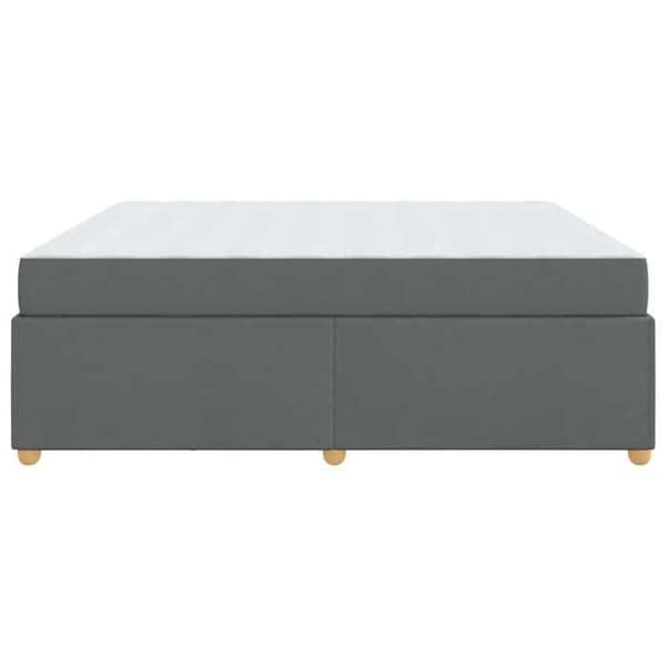 Maison Exclusive - Sängram med madrass Mörkgrå 180 x 200 cm tyg
