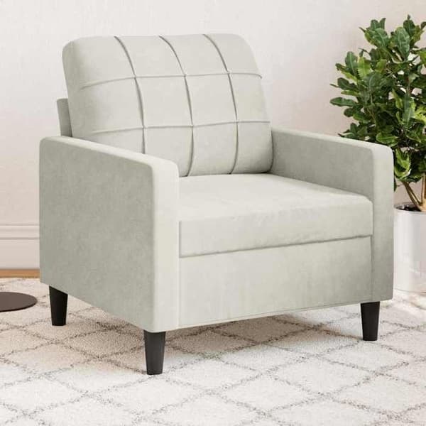 Tuoli - MAISON EXCLUSIVE - Maison Exclusive - Kermansävy - Sametti - 60 cm Grädde