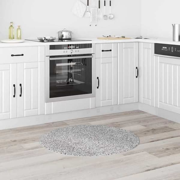 Maison Exclusive - Antiskrid Shaggy Tæppe Grå 90 x 90 cm PP