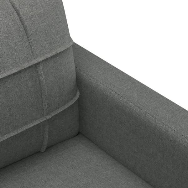 Maison Exclusive - Sæt af 3 sofaer med puder Mørkegrå Stof