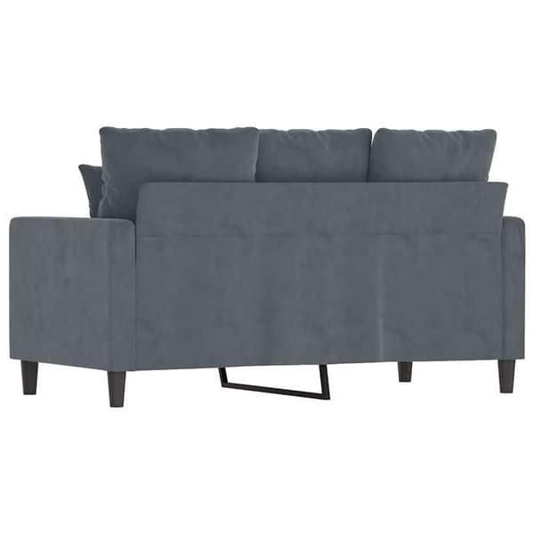 Maison Exclusive - Tummanharmaa 2-paikkainen sohva 120 cm Sametti