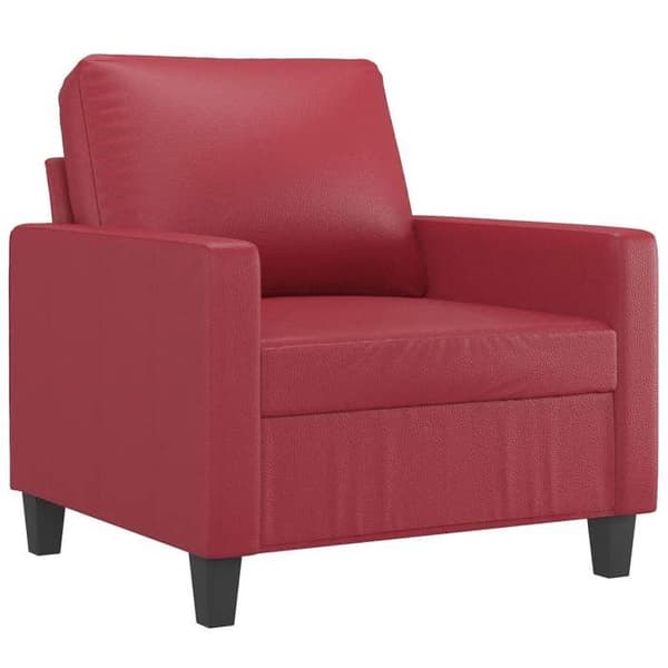 Maison Exclusive - Rød bordeaux Stol 60 cm Simililæder