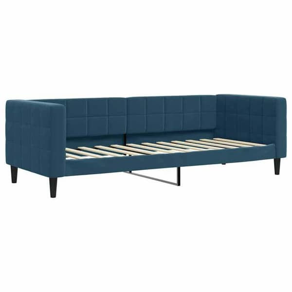 Maison Exclusive - Dagbädd med blå madrass 80x200 cm sammet