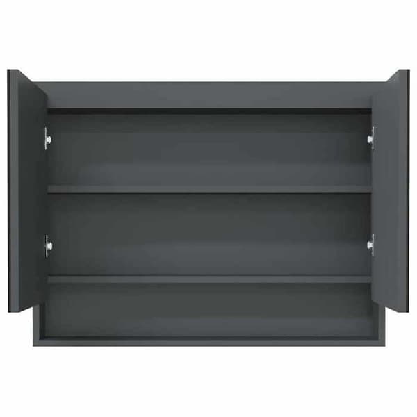 Maison Exclusive - Spegelskåp för badrum 80x15x60 cm MDF Grå