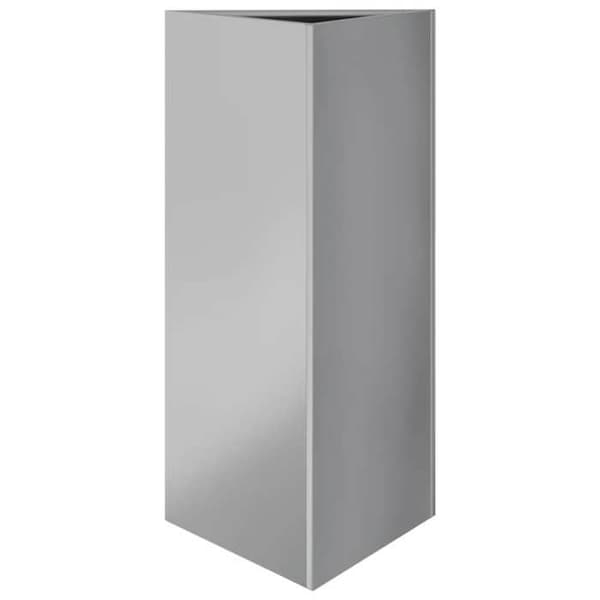 Maison Exclusive - 2 st triangulära krukor 40x34,5x75 cm i galvaniserat stål