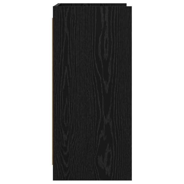 Buffet - EKSKLUSIVT HUS - 75x36x80 cm - Sort eg - Ingeniørtræ - Moderne svart ek