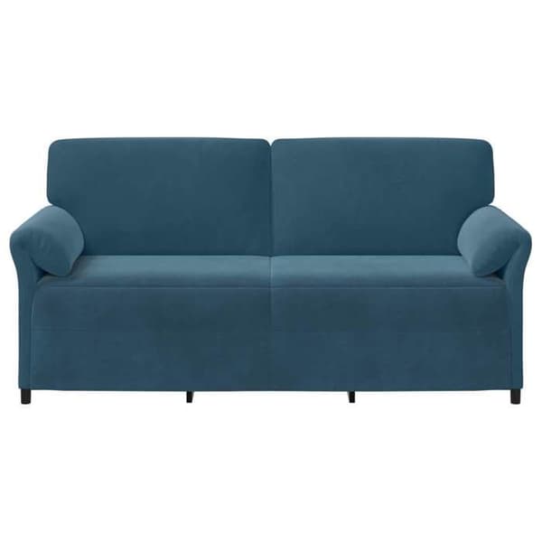 Maison Exclusive - Sofa 3 pladser Blå 198 x 83 x 95 cm Velour