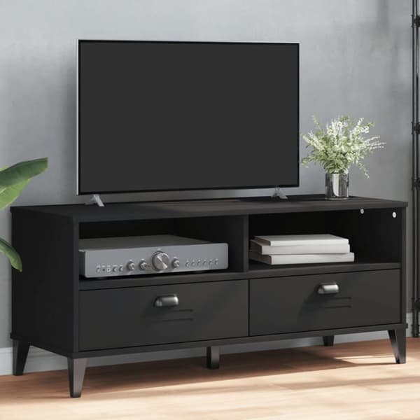 Maison Exclusive - TV-møbel VIKEN sort ingeniørtræ