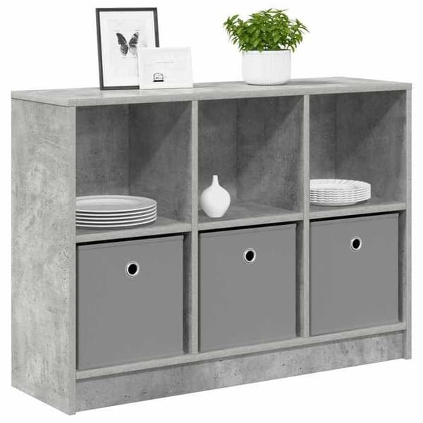 Maison Exclusive - Buffet Grå beton 88,5 x 27,5 x 63,5 cm