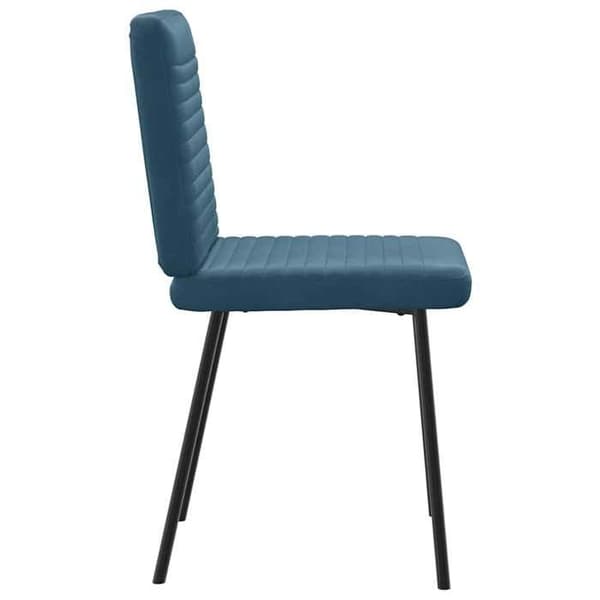 Maison Exclusive - Matstolar set om 2 Blå Sammet