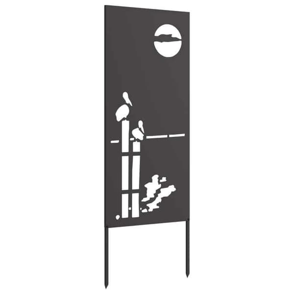 Maison Exclusive - Have skærm Fretwork Sort 50 x 140 cm Svart