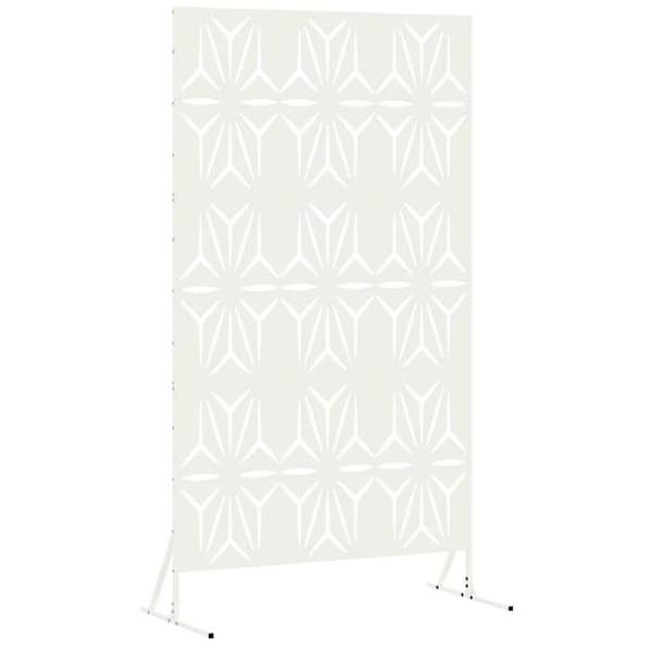 Maison Exclusive - Integritetsskärm 100 x 50 x 180 cm Vit Stål
