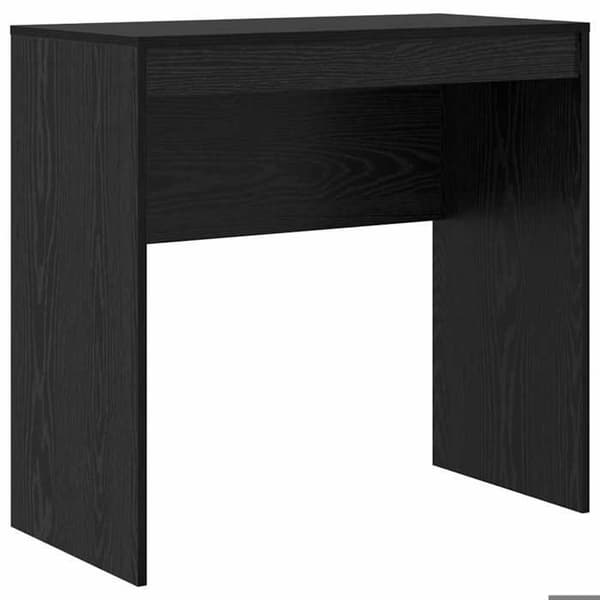 Maison Exclusive - Kontor Sort egetræ 80 x 40 x 76 cm svart ek