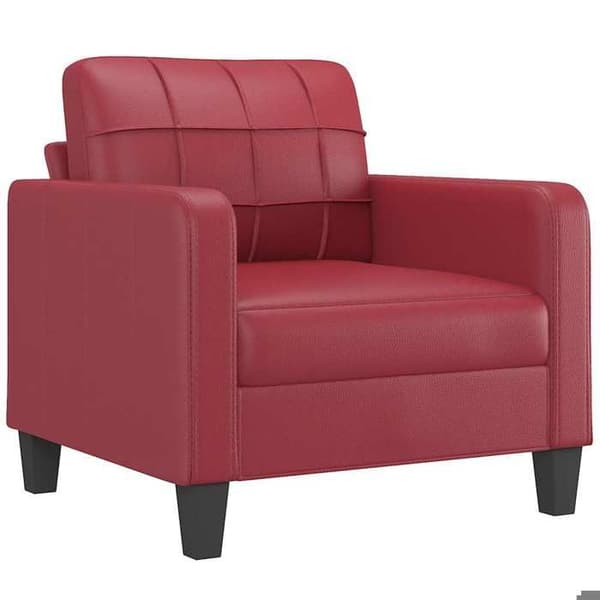 Maison Exclusive - Rød bordeaux Stol 60 cm Simililæder