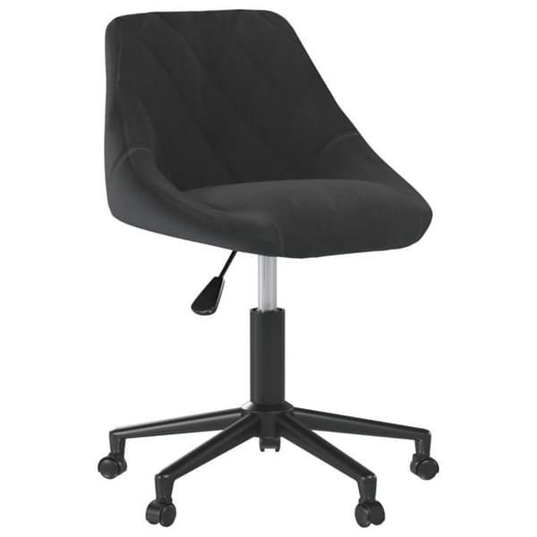 Maison Exclusive - Drejestol til spisestue Sort Velour