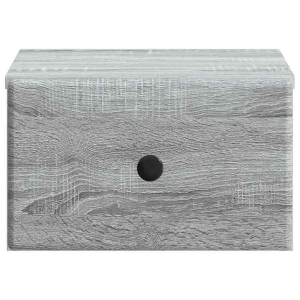 Maison Exclusive - Sonoma harmaa seinähyllyyöpyöre 34,5 x 33 x 20 cm