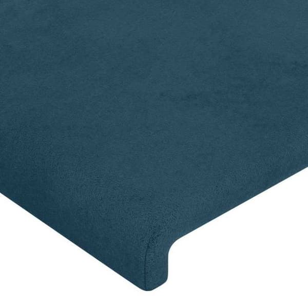 Maison Exclusive - Mörkblå sänggavel 100x5x78/88 cm Sammet