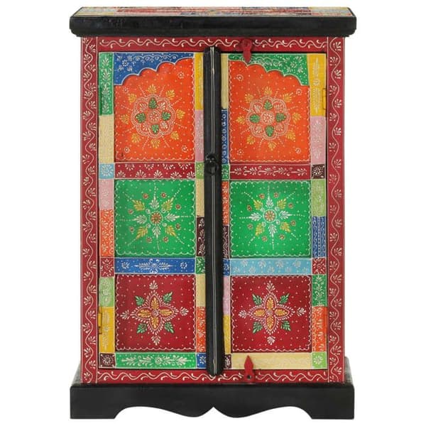 Maison Exclusive - Håndmalet buffet med døre 53x30x75 cm Mango træ