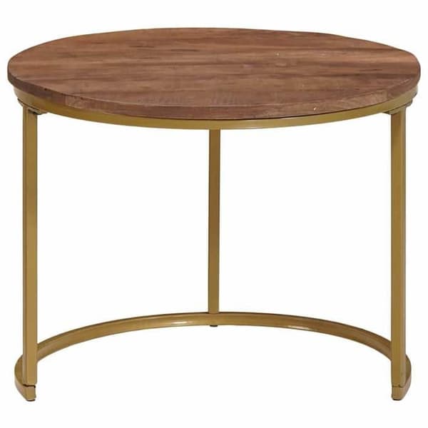 Maison Exclusive - 2 stk. mørkebrun nestable sofaborde 50 x 50 x 40 cm