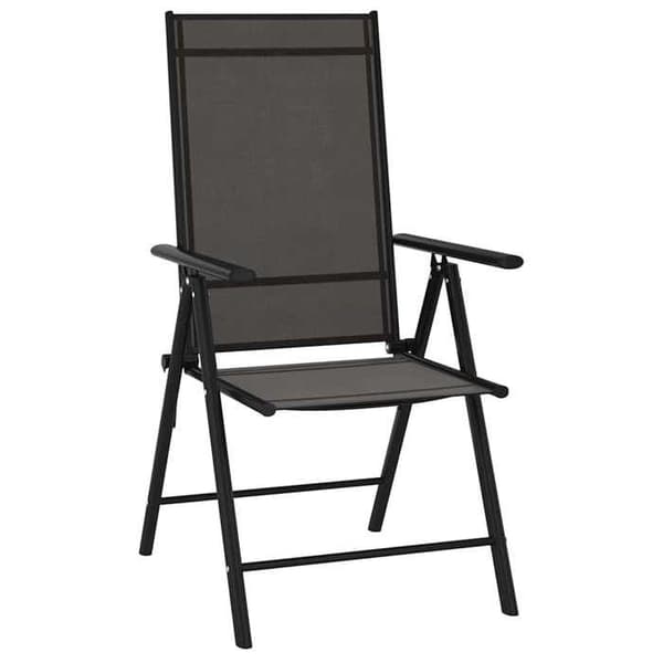 Maison Exclusive - Trädgårdsset 7 delar svart aluminium