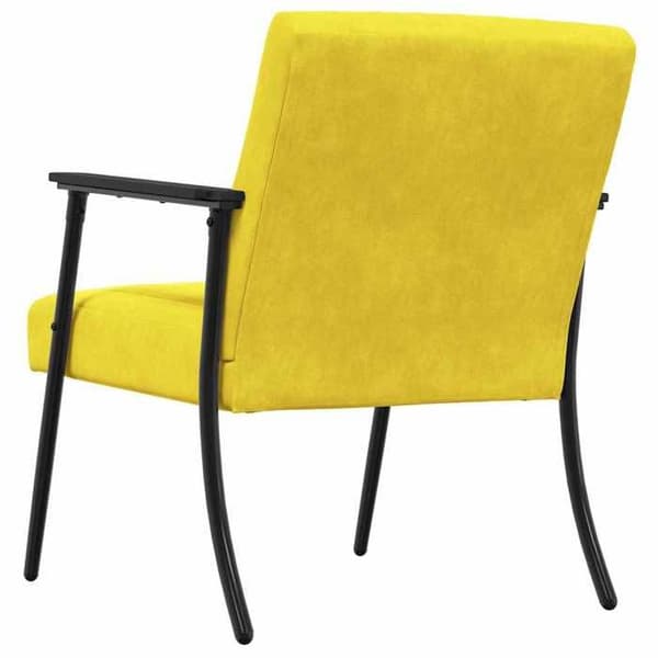 Maison Exclusive - gul fløjl lænestol