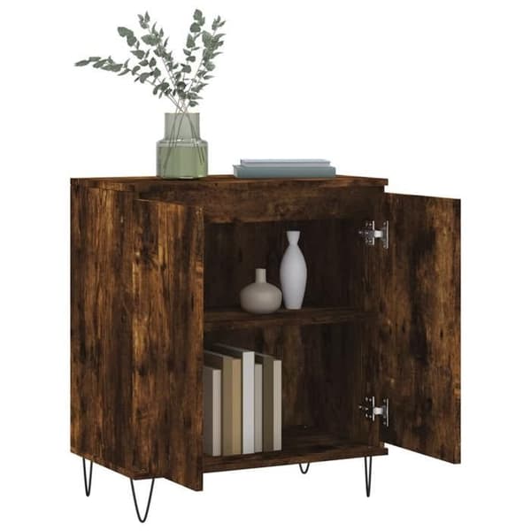 Maison Exclusive - Buffé Ek rökt 60x35x70 cm Ingenjörsträ