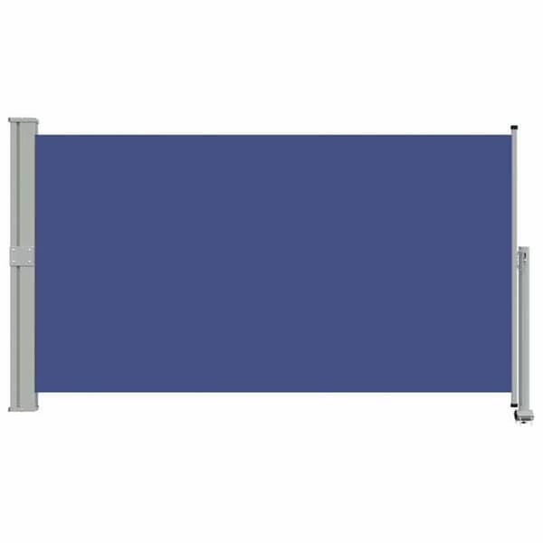 Maison Exclusive - Utdragbart sidotak för patio 140 x 300 cm Blå