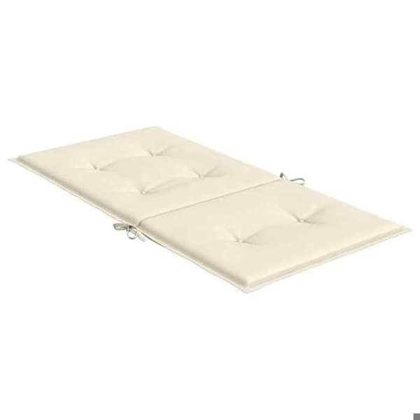 Maison Exclusive - Trädgårdsstolskuddar 2 st Kräm 100 x 50 x 3 cm Grädde