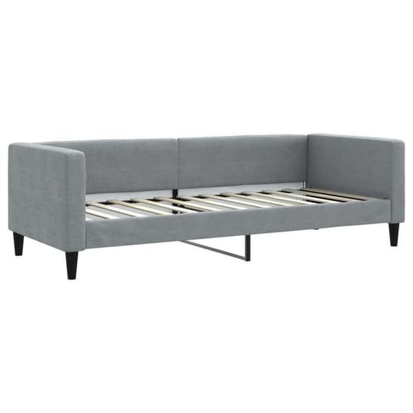 Maison Exclusive - Vaaleanharmaa 80x200 cm kangas ilman patjaa