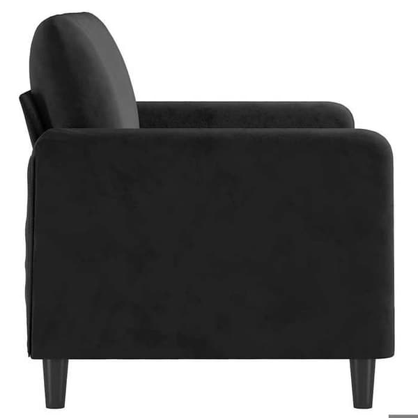 Maison Exclusive - Musta 2-paikkainen sohva 120 cm Sametti