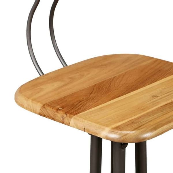 Maison Exclusive - Barstolar set om 2 i massivt återvunnet teak