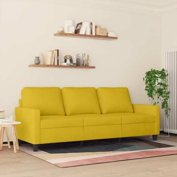Maison Exclusive - Soffa 3-sits Gul 180 cm Sammet Gul