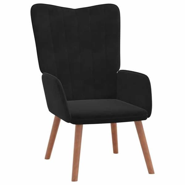 Maison Exclusive - Svart Sammet Relaxstol