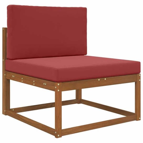 Trädgårdskudde - EXKLUSIV HEM - 80 x 80 cm - Polyester - Dragkedja - Skumfyllning Bordeaux