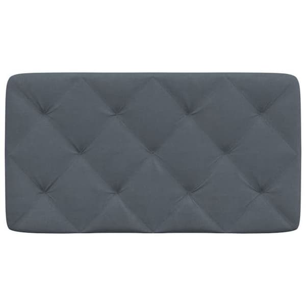 Maison Exclusive - Mörkgrå sänggavelkudde 80 cm i sammet mörkgrå