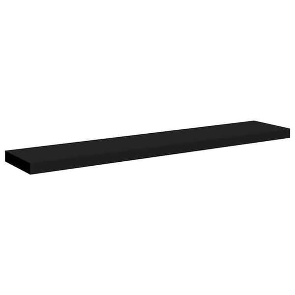 Maison Exclusive - Flydende væghylder 2 stk sort 120x23,5x3,8 cm MDF