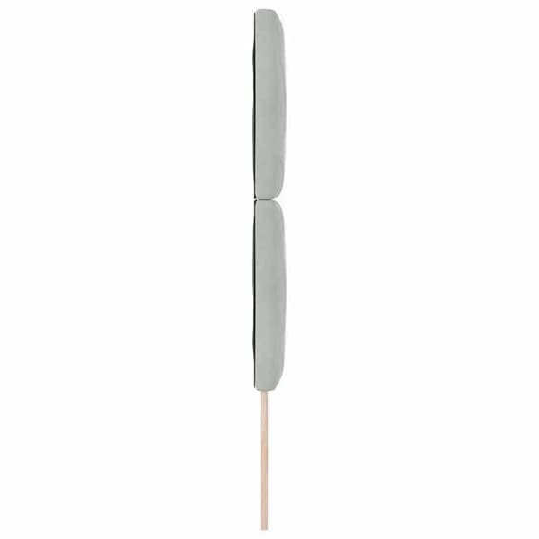 Maison Exclusive - LED-huvudgavel Ljusgrå 80 cm Sammet