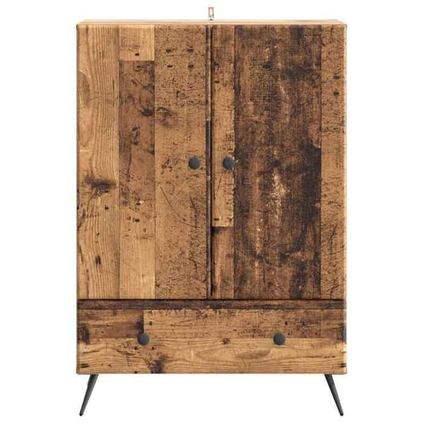 Maison Exclusive - Buffet i gammelt træ 66 x 34,5 x 95 cm ingeniørtræ Ej specificerat