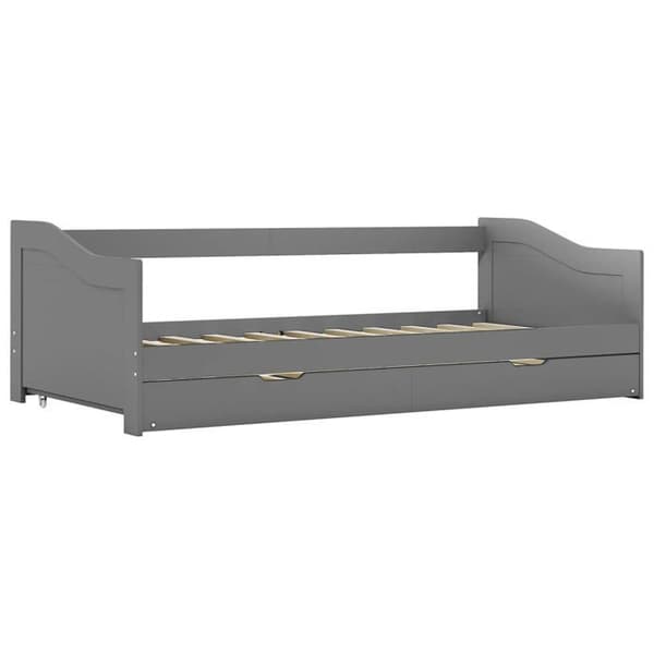 Maison Exclusive - Justerbar sängram utan madrass grå 90x200 cm Grå