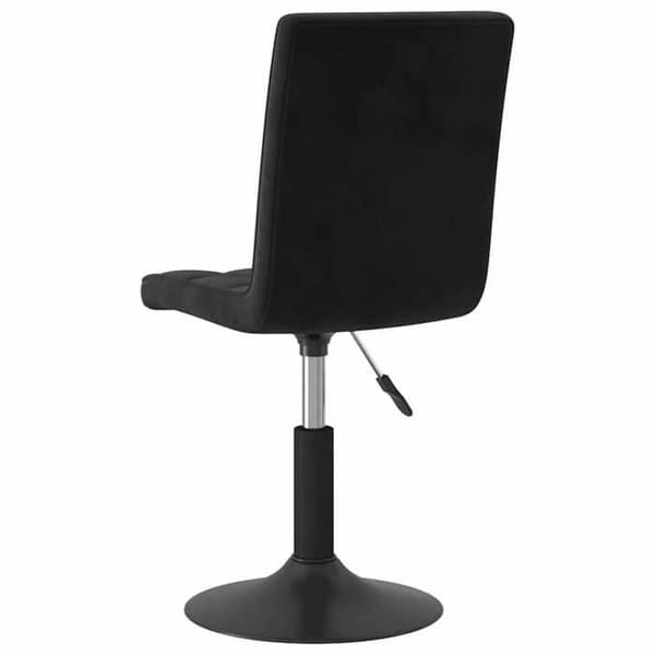 Maison Exclusive - Spisebordsstole med drejefunktion sæt af 6 sort velour
