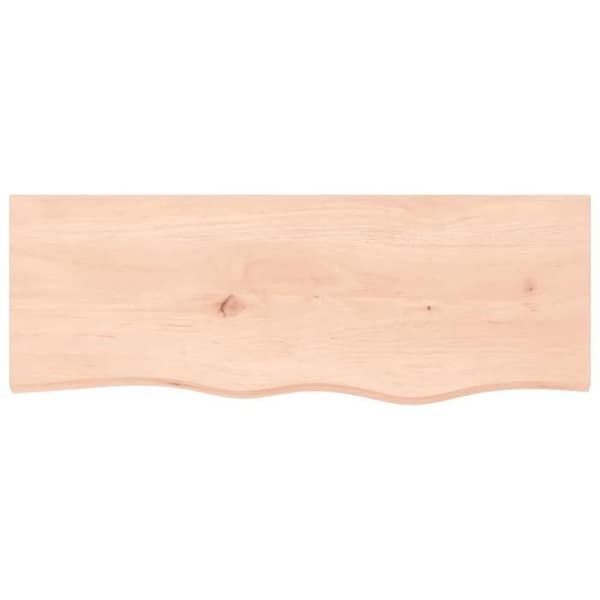 Maison Exclusive - Væghylde 80x30x(2-4) cm ubehandlet massiv egetræ