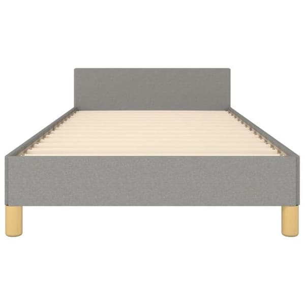 Maison Exclusive - Sengebund uden madras lys grå 90x190 cm stof