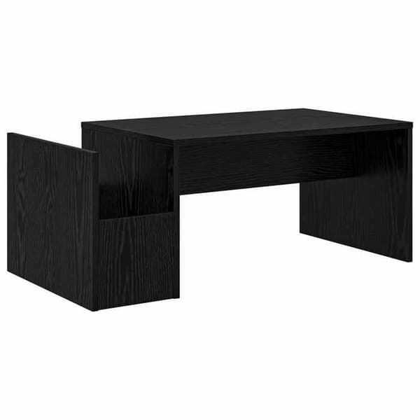 Bord - EKSKLUSIV HUS - 90 x 45 x 35 cm - Sort eg - Ingeniørtræ - Rektangulær svart ek