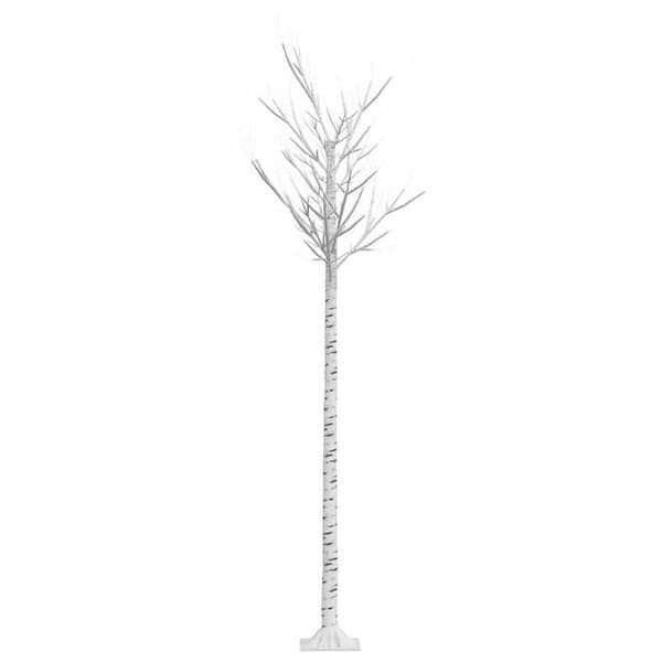 Maison Exclusive - Julgran 220 LED kallvit Pil 2,2 m In/Ut Vit kyla