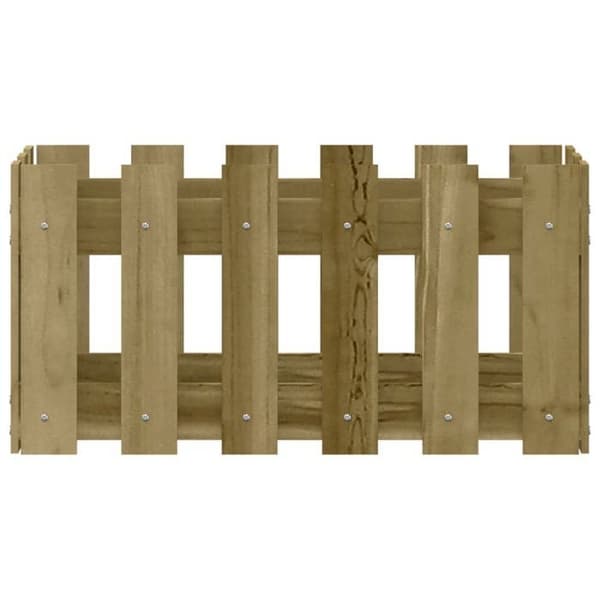 Jardinière - MAISON EXCLUSIVE - design hegn - imprægneret fyr - rektangulær - 60 x 30 x 30 cm